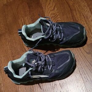 Altra Lone Peak 4.5 Navy Blue and Teal Trail Shoes
